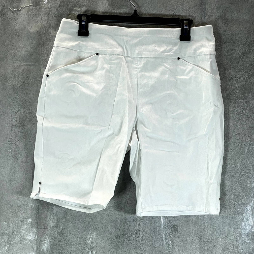INC INTERNATIONAL CONCEPTS Women's Bright White Mid-Rise Bermuda Shorts SZ 8
