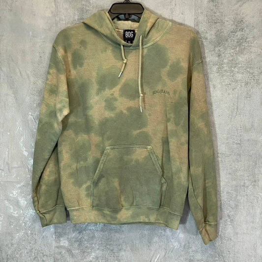 BDG URBAN OUTFITTERS Women's Khaki Tie-Dye Hooded Pullover Sweater SZ XS