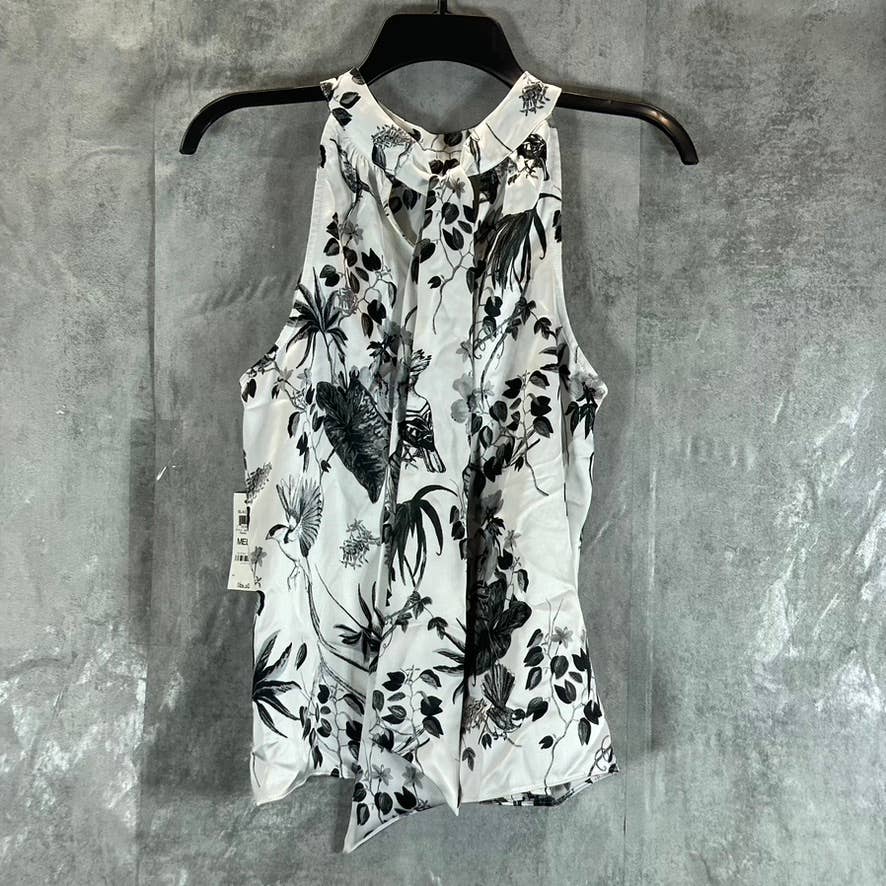 INC INTERNATIONAL CONCEPTS Women's Raina Gardens Printed Keyhole Halter Top SZ M