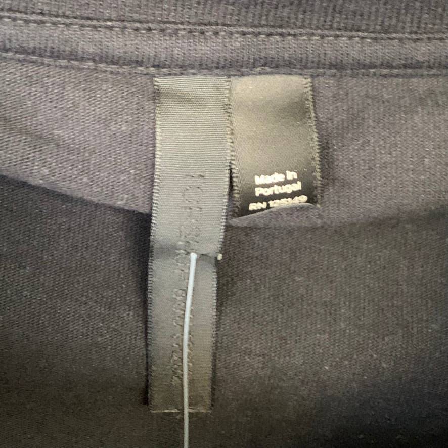 TOPSHOP Boutique Solid Black Short Sleeve Crewneck T-Shirt Top SZ 8