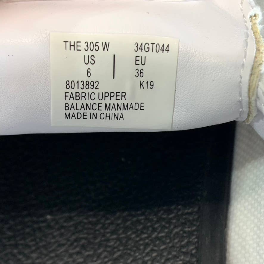 GOATS Women's White Canvas The 305 2-Strap Slip-On Platform Sneakers SZ 6