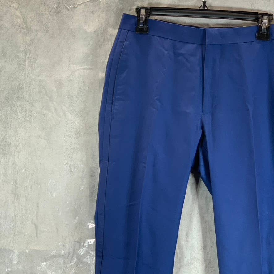 ALFANI Men's Solid Blue Slim-Fit Stretch Suit Pants SZ 30X30