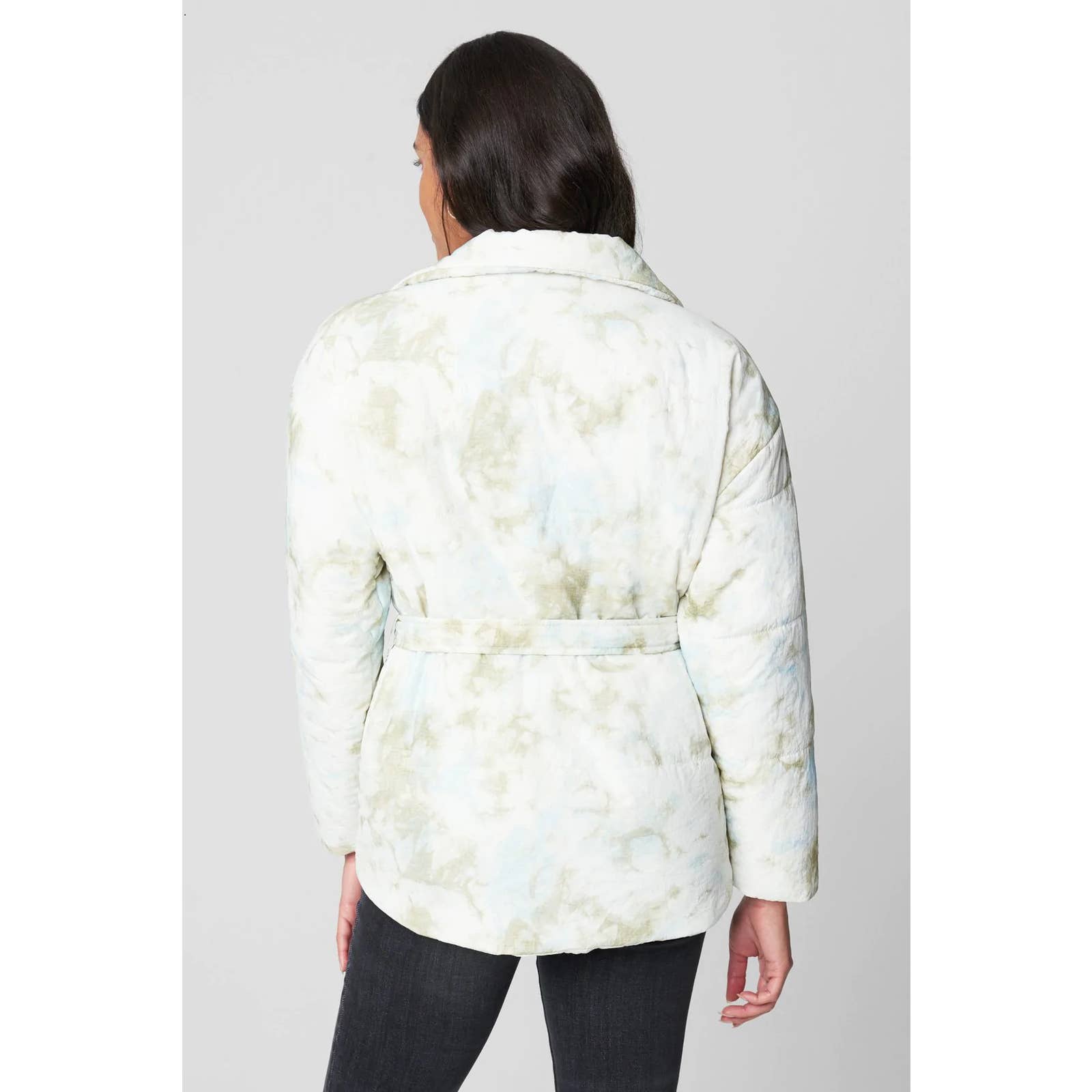 BLANK NYC Women's Perfect Day Hooded Quilted Belted Jacket SZ XS