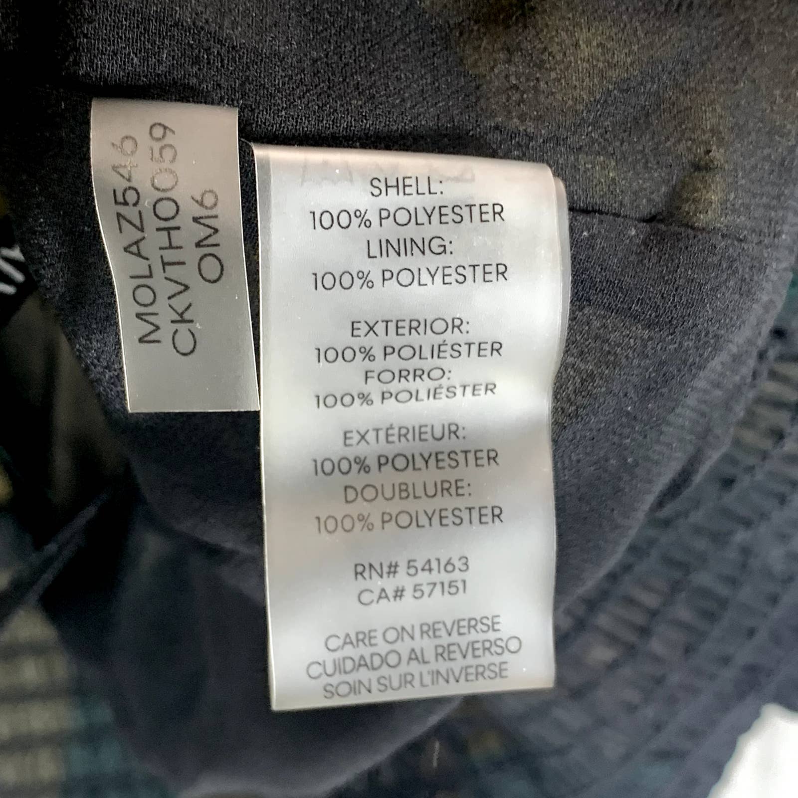 CALVIN KLEIN Women's Ochre Multi Printed V-Neck Smocked Top SZ S