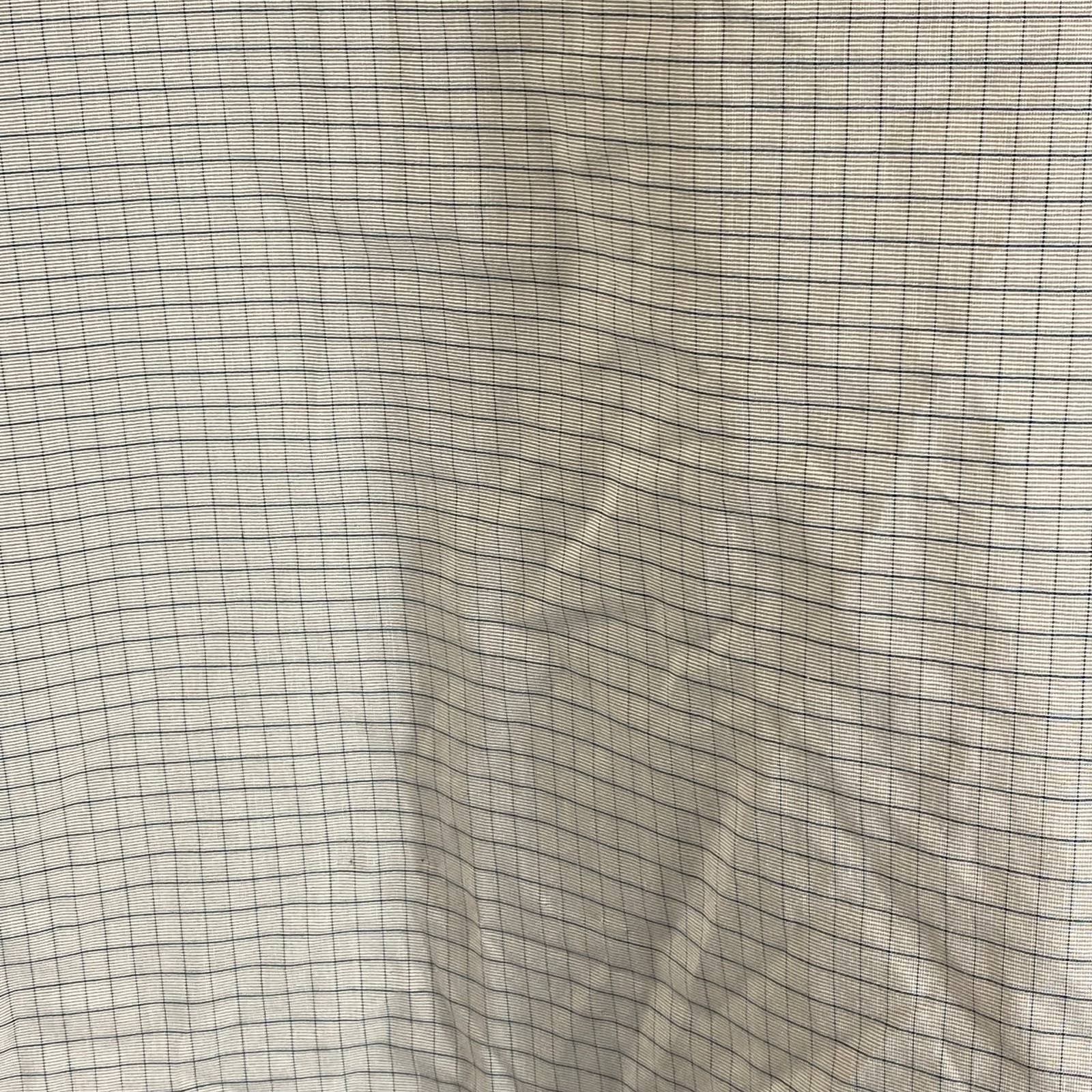ALFANI Men's Tan Mini Check Regular-Fit Button-Up Long-Sleeve Shirt SZ XL