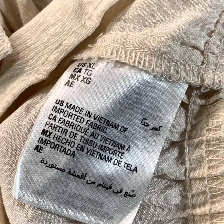 INC INTERNATIONAL CONCEPTS EARTH Women's Cashmere Cream Tie-Back Peplum Camisole