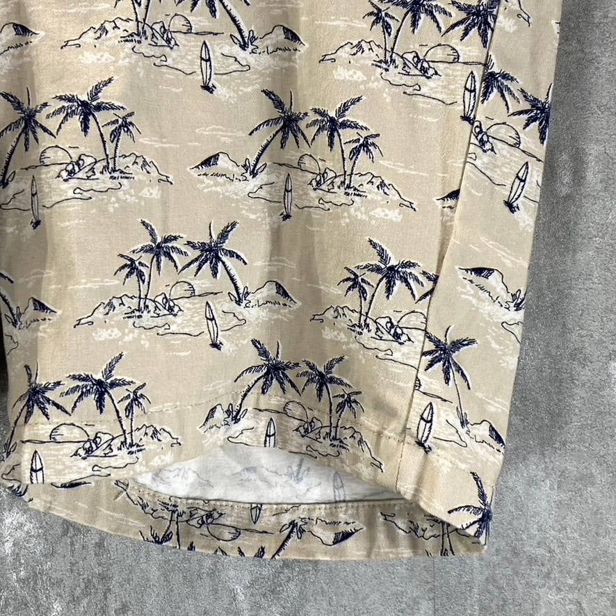 CLUB ROOM Men's Stone Wall Combo Sunset Surf Print 4-Way Stretch Shorts SZ 32