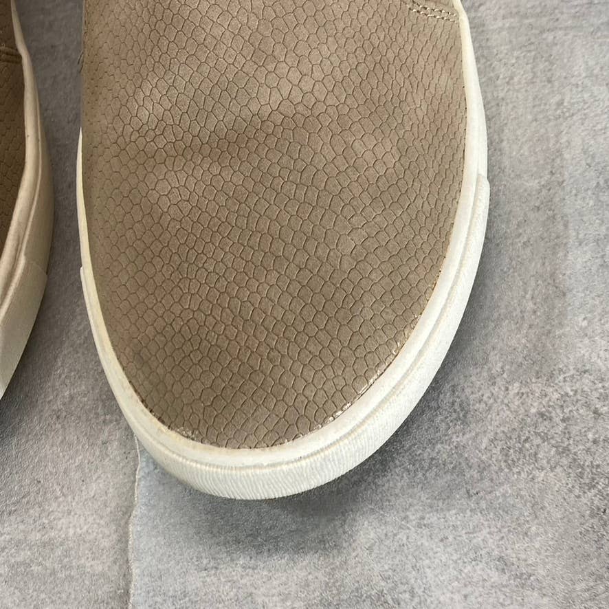 STYLE & CO Women's Taupe Textured Moira Zip Round-Toe Slip-On Sneakers SZ 8