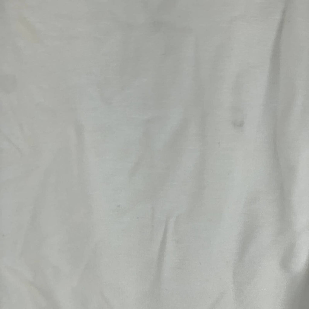 INC INTERNATIONAL Women's Washed White Cold-Shoulder Balloon Sleeve Top SZ L