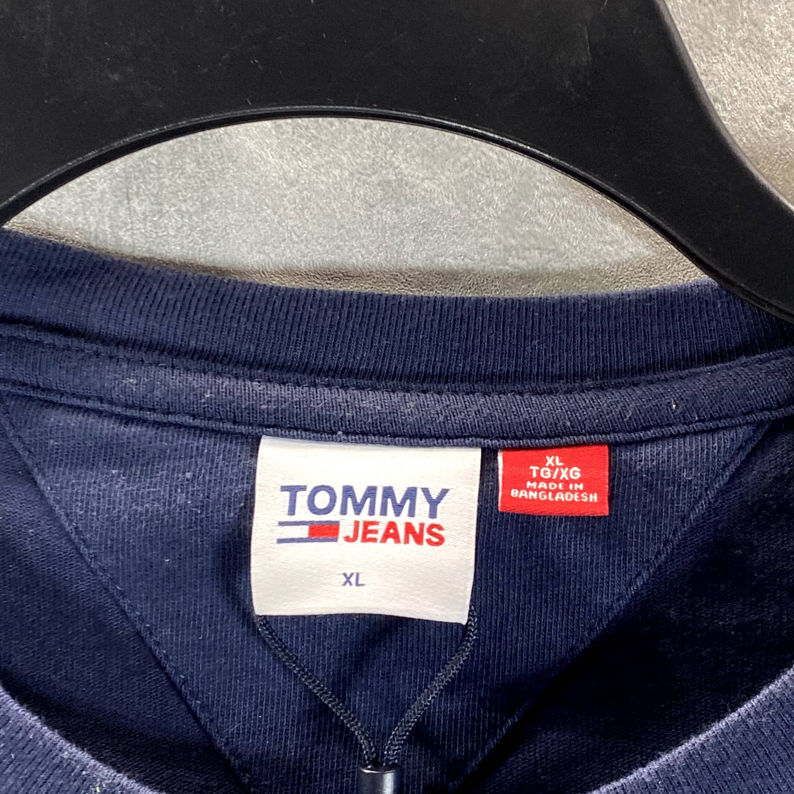 TOMMY JEANS Men's Twilight Navy Crewneck Printed Archive Graphic Boxy Fit TShirt