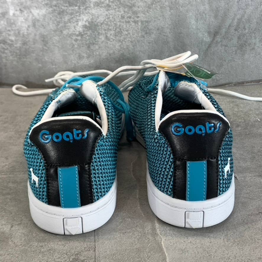 GOATS Women's Blue/Black The 454 Mesh Round-Toe Lace-Up Sneakers SZ 8