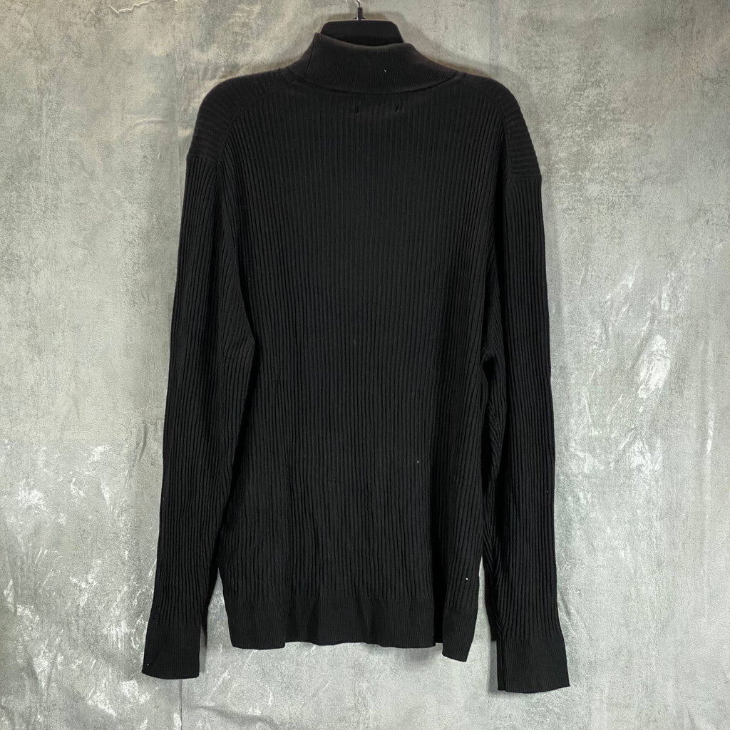 INC INTERNATIONAL CONCEPTS Men's Deep Black Ascher Rollneck Sweater SZ 2XL