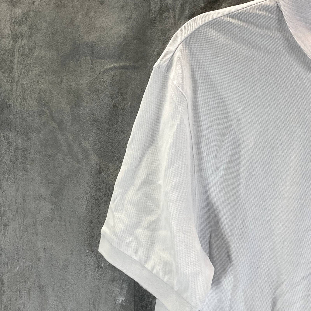 HUGO BOSS BOSS Men's White Cotton Pallas Embroidered Logo Polo Shirt SZ XL