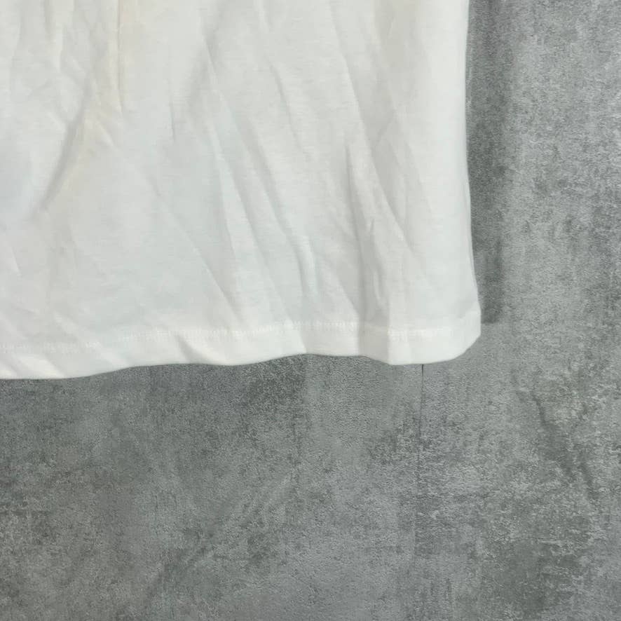 KAREN SCOTT Women's Bright White Scoopneck Short-Sleeve T-Shirt SZ S