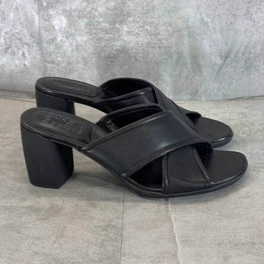 NATURALIZER Women's Black Genn-Rhythm Round-Toe Slip-On Sandals SZ 11