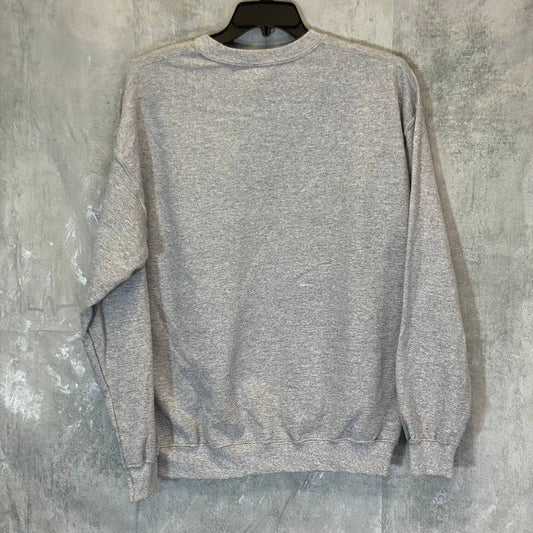 BP. Women's Gray Ying Yang Lover Graphic Crewneck Pullover Sweater SZ L