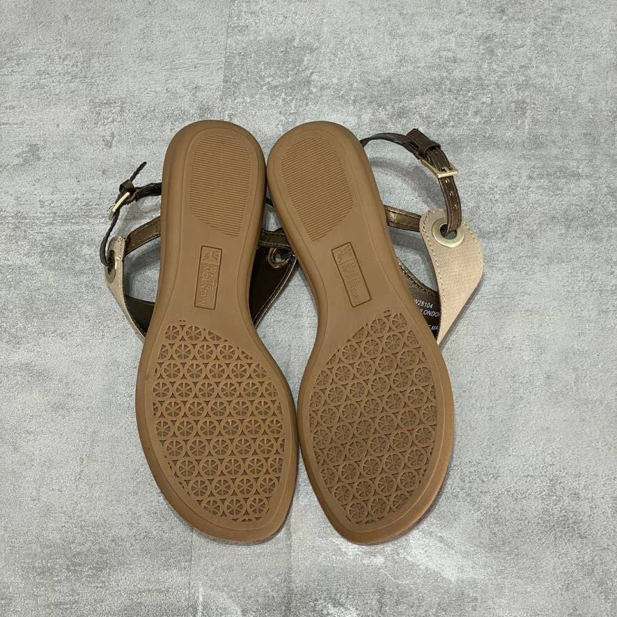 WHITE MOUNTAIN Taupe London Flat Thong Sandals SZ 7