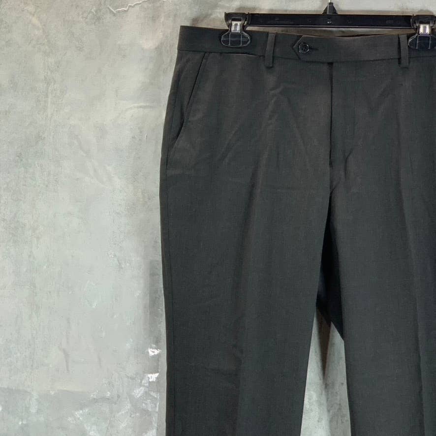 IZOD Men's Solid Black Regular Classic-Fit Suit Pants SZ 34X30