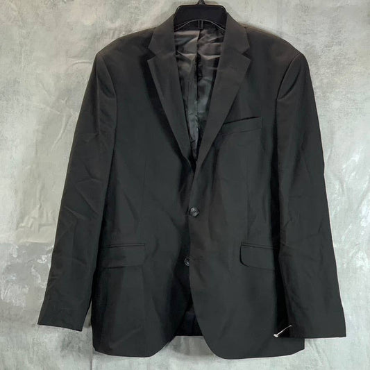 REACTION KENNETH COLE Men's Solid Black Techni-Cole Slim-Fit Suit Jacket SZ 42R
