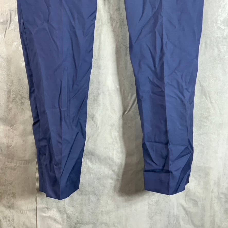 CALVIN KLEIN Men's Blue Infinite Stretch Slim-Fit Wool Dress Pants SZ 38X30