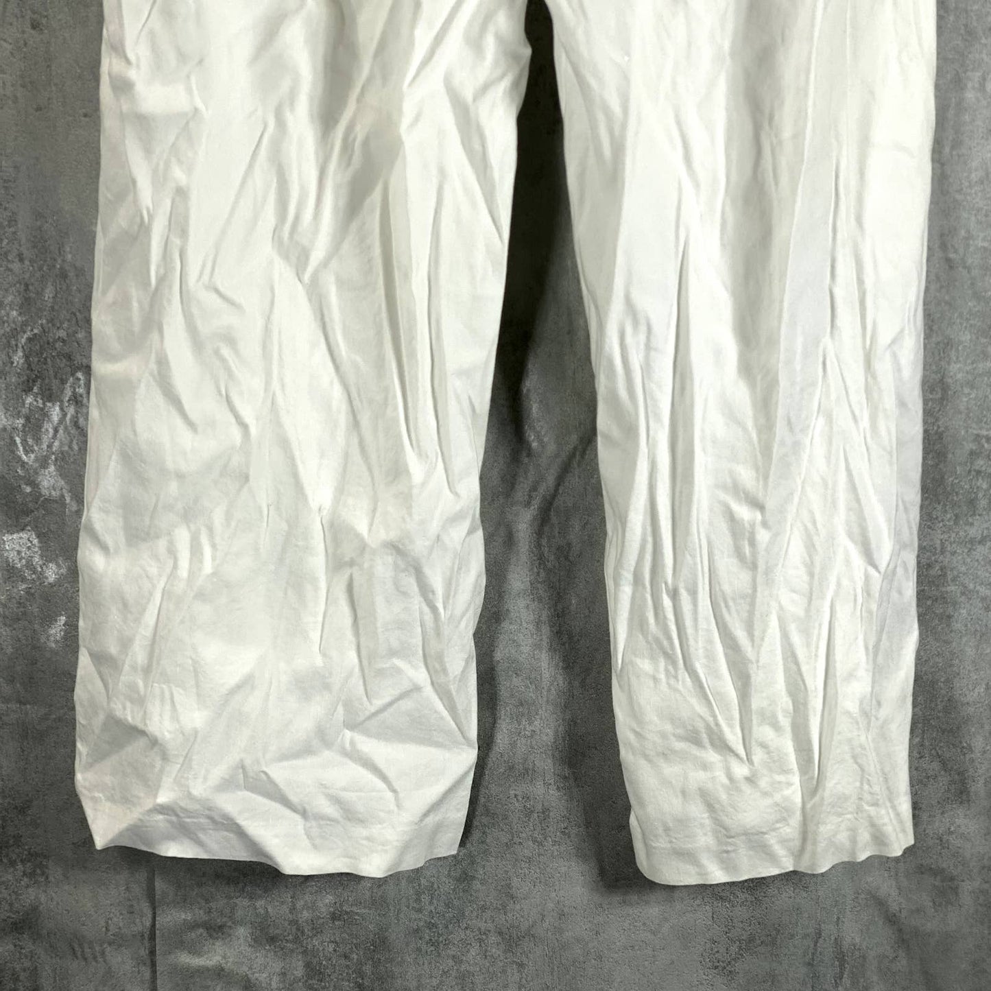 INC INTERNATIONAL Women's Bright White High-Rise Tie-Front Wide-Leg Pants SZ M