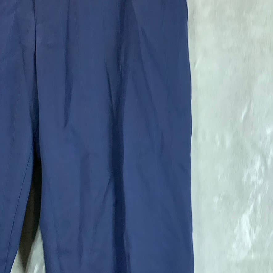 MARC NEW YORK Men's Navy Plaid Modern-Fit Flat Front Pants SZ 31X32