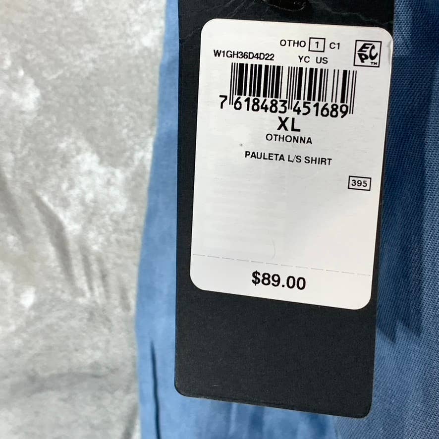 GUESS Women's Othonna Pauleta Button-Front Long-Sleeve Top SZ XL