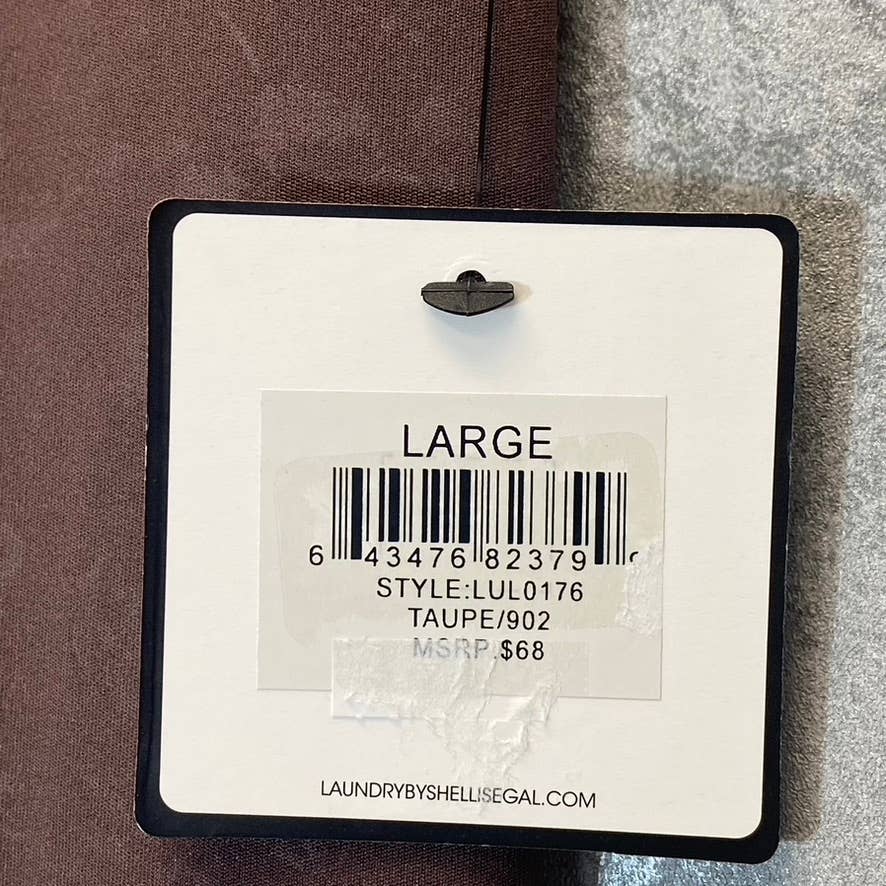 LAUNDRY By Shelli Segal Taupe Printed High-Waist Stretch Pull-On Active Leggings SZ L