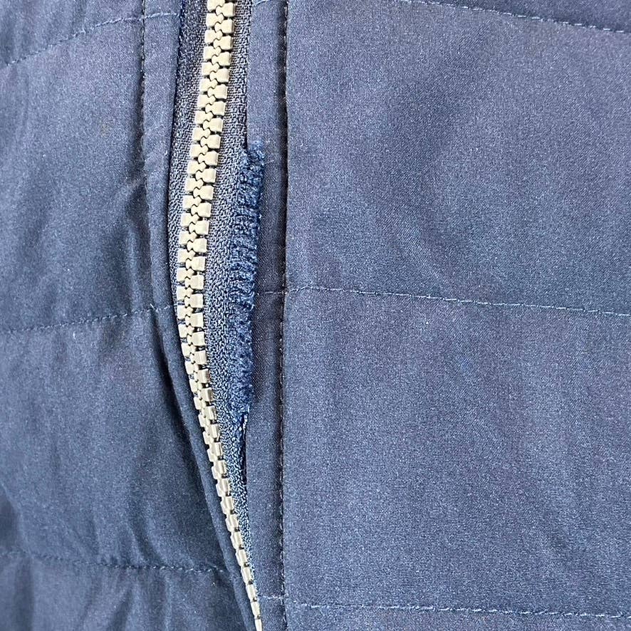 NAUTICA Men's Navy-Blue Reversible Mid-Weight Stretch Puffer Jacket SZ N/A