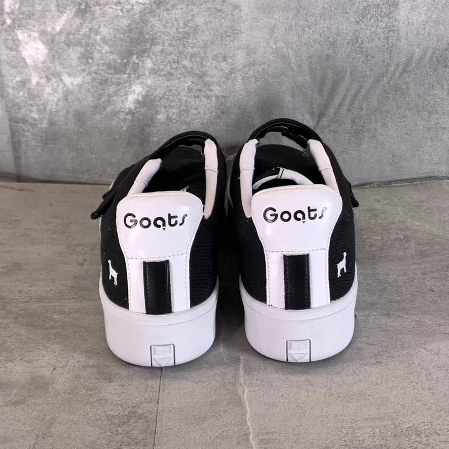 GOATS Women's Black Canvas The 305 2-Strap Slip-On Platform Sneakers SZ 9.5