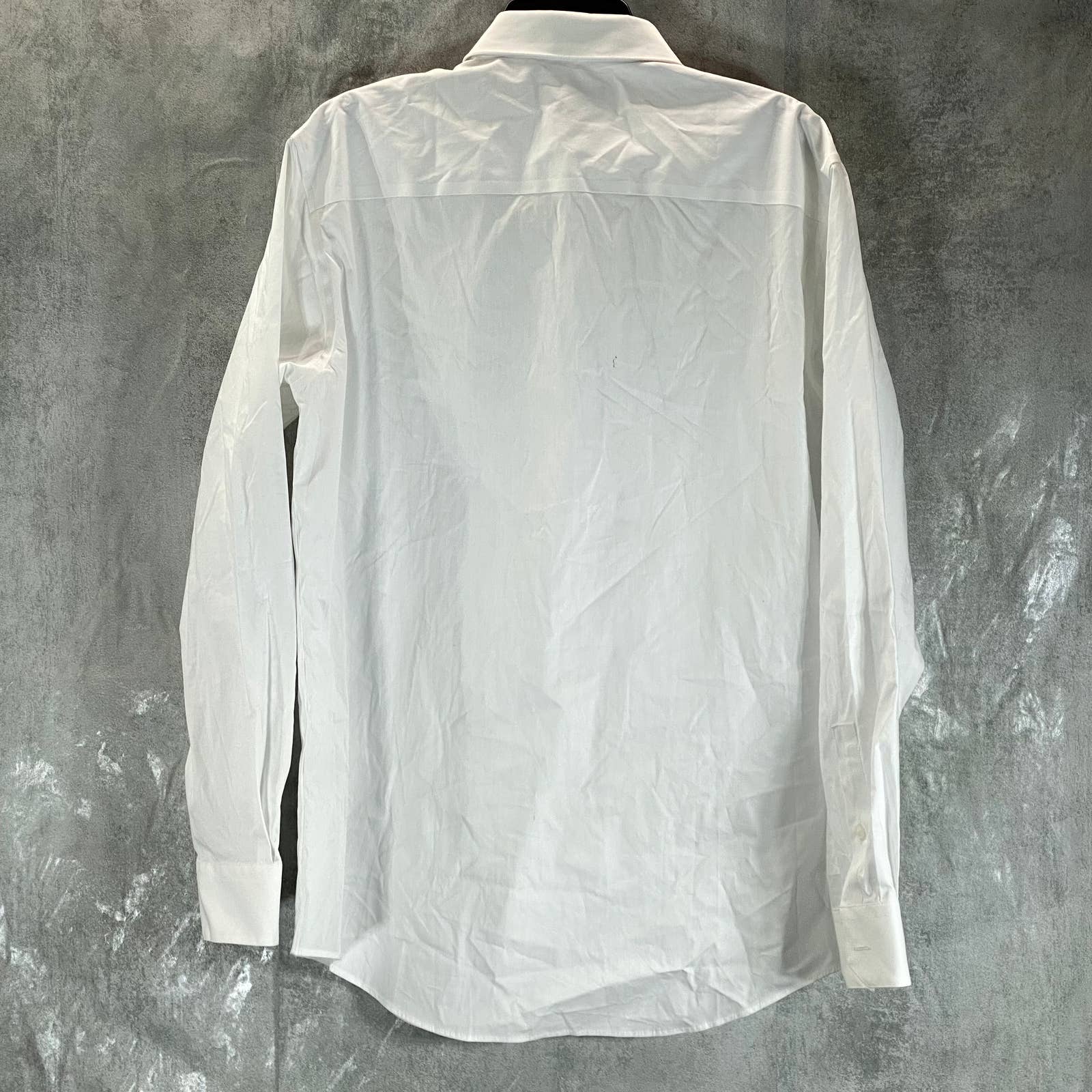 ALFANI Men's White Slim-Fit 2-Way Stretch Button-Up Long-Sleeve Dress Shirt SZ L