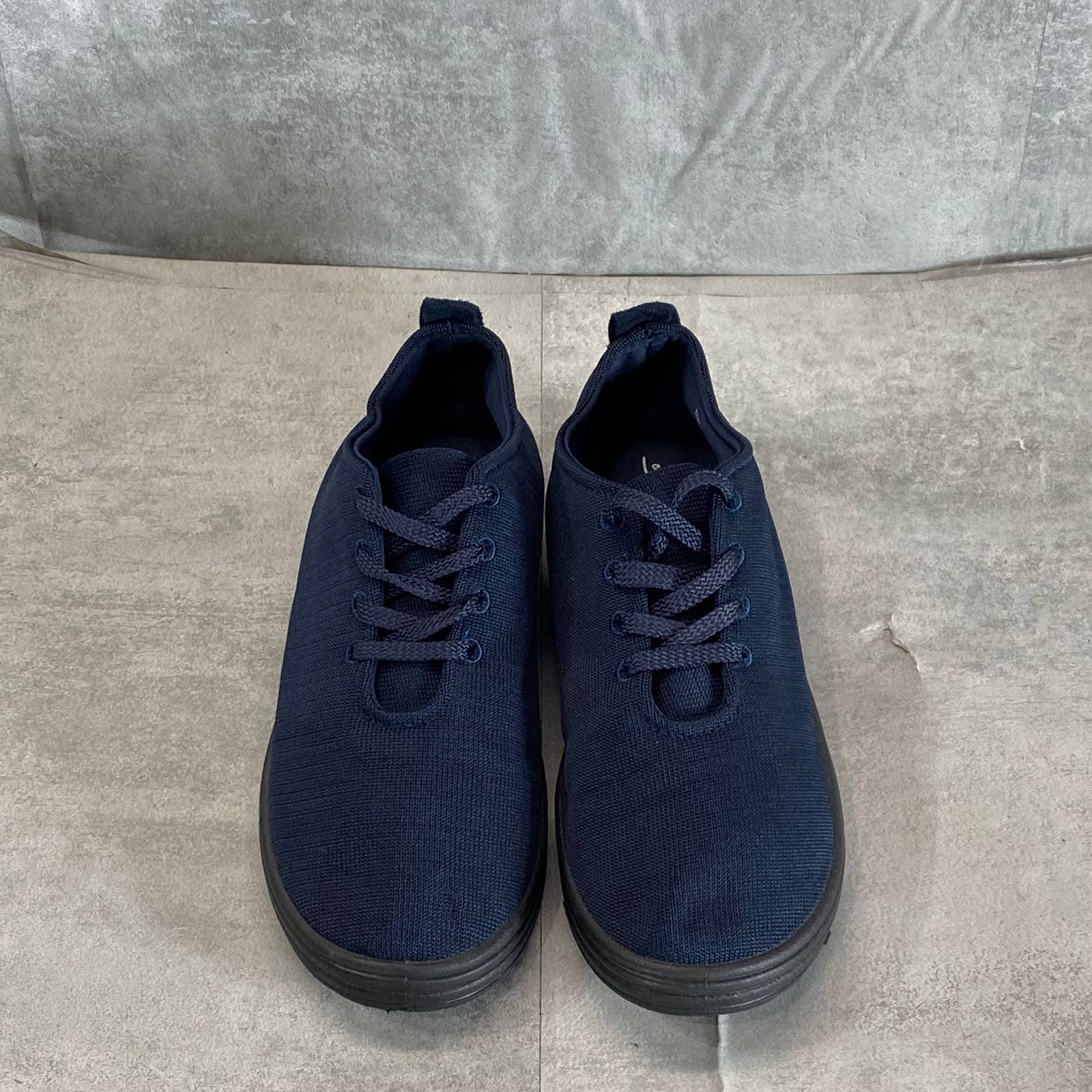 EASY STREET Women's Navy Command Knit Lace-Up Sneakers SZ 8.5