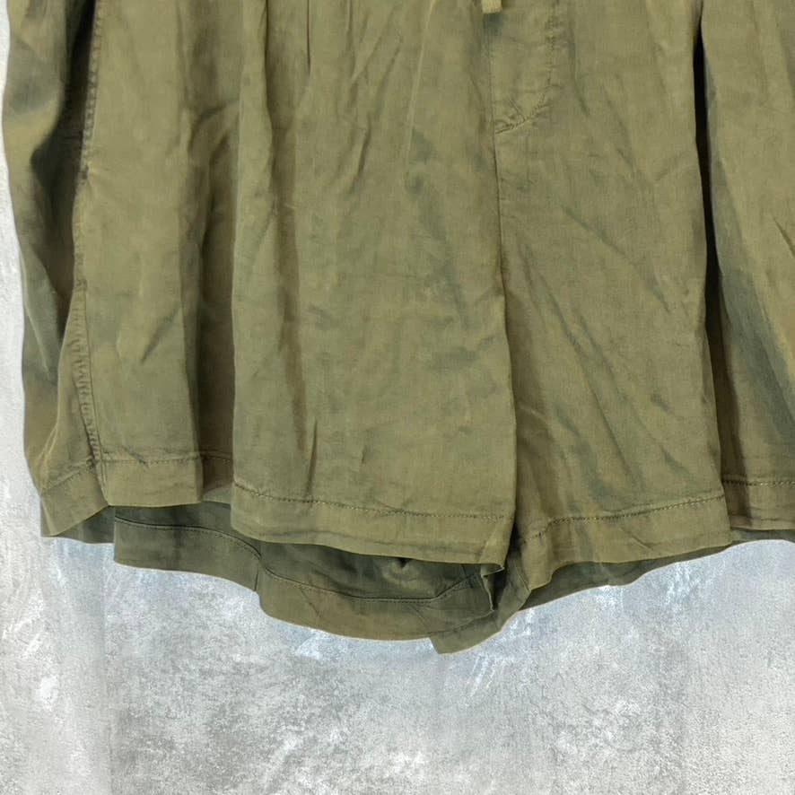 SANCTUARY Women's Plus Size Olive Drawstring Tie Pull-On Lightweight Shorts SZ3X