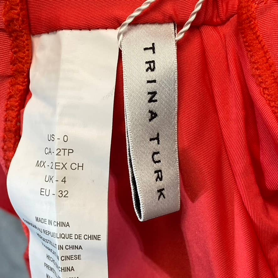 TRINA TURK Women's Poppy Flutter Off-The Shoulder Bandeau Bikini Top SZ 0