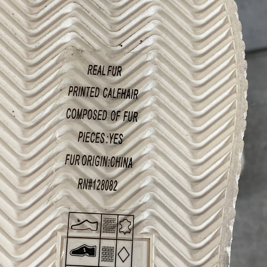 DOLCE VITA Women's Cream Multi Veola Plush Lifestyle Lace-Up Casual Sneaker SZ11