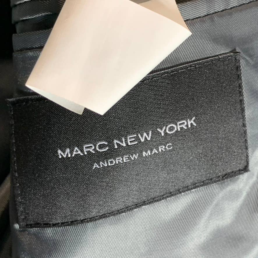 MARC NEW YORK Men's Charcoal/blue Plaid Modern-Fit Two-Button Suit Jacket SZ 38S