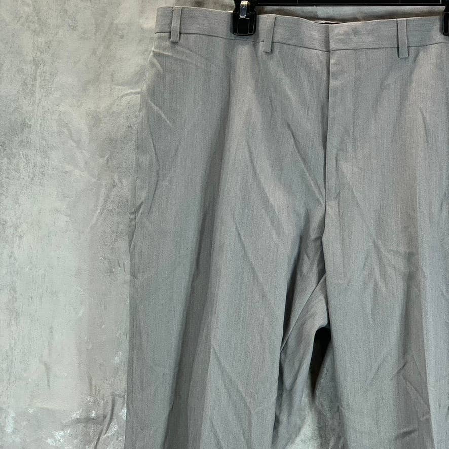 MARC NEW YORK Men's Light Grey Sharkskin Modern-Fit Suit Pants SZ 39X32