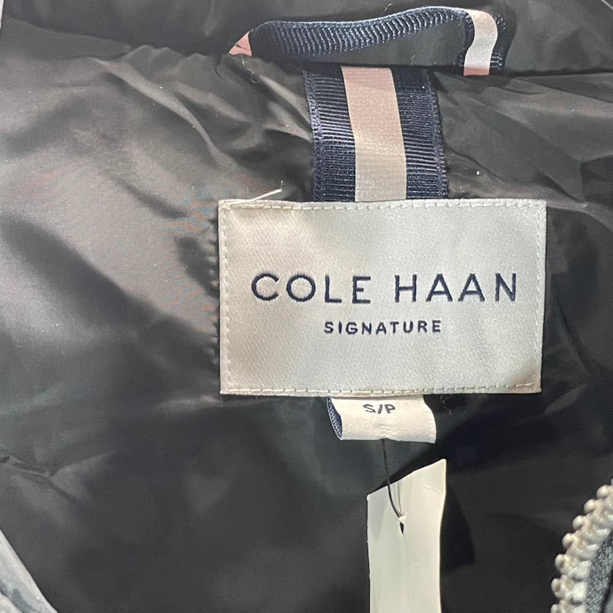 COLE HAAN Men's Solid Black Packable Down Full-Zip Puffer Jacket SZ S