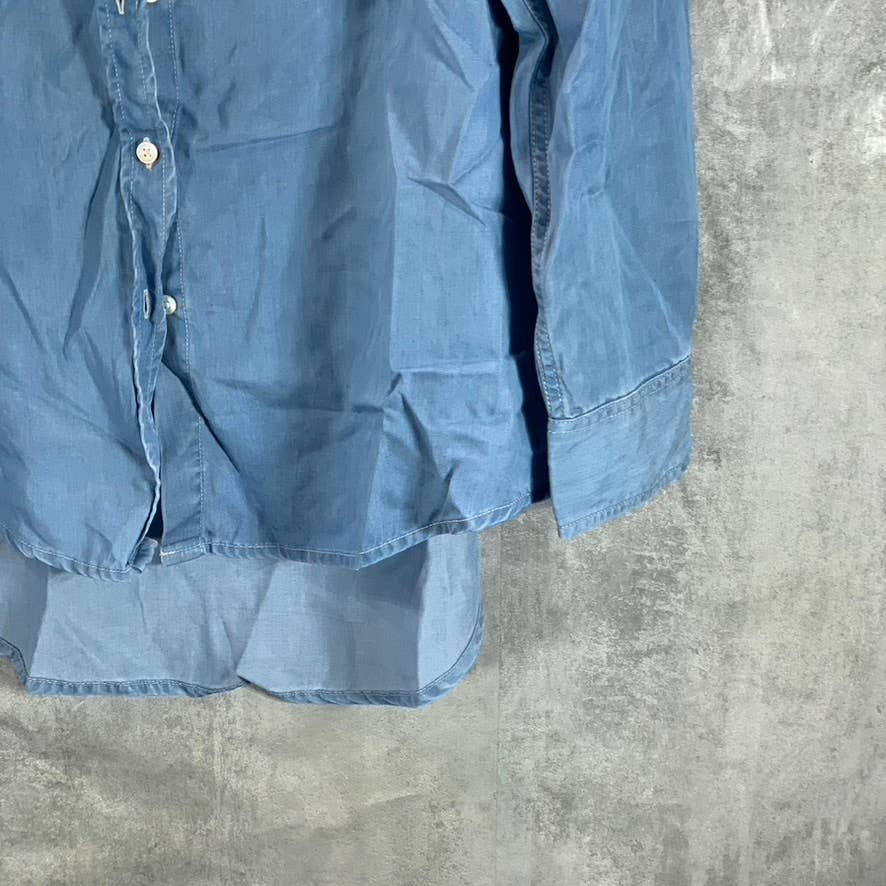 GUESS Women's Othonna Pauleta Button-Front Long-Sleeve Top SZ XL