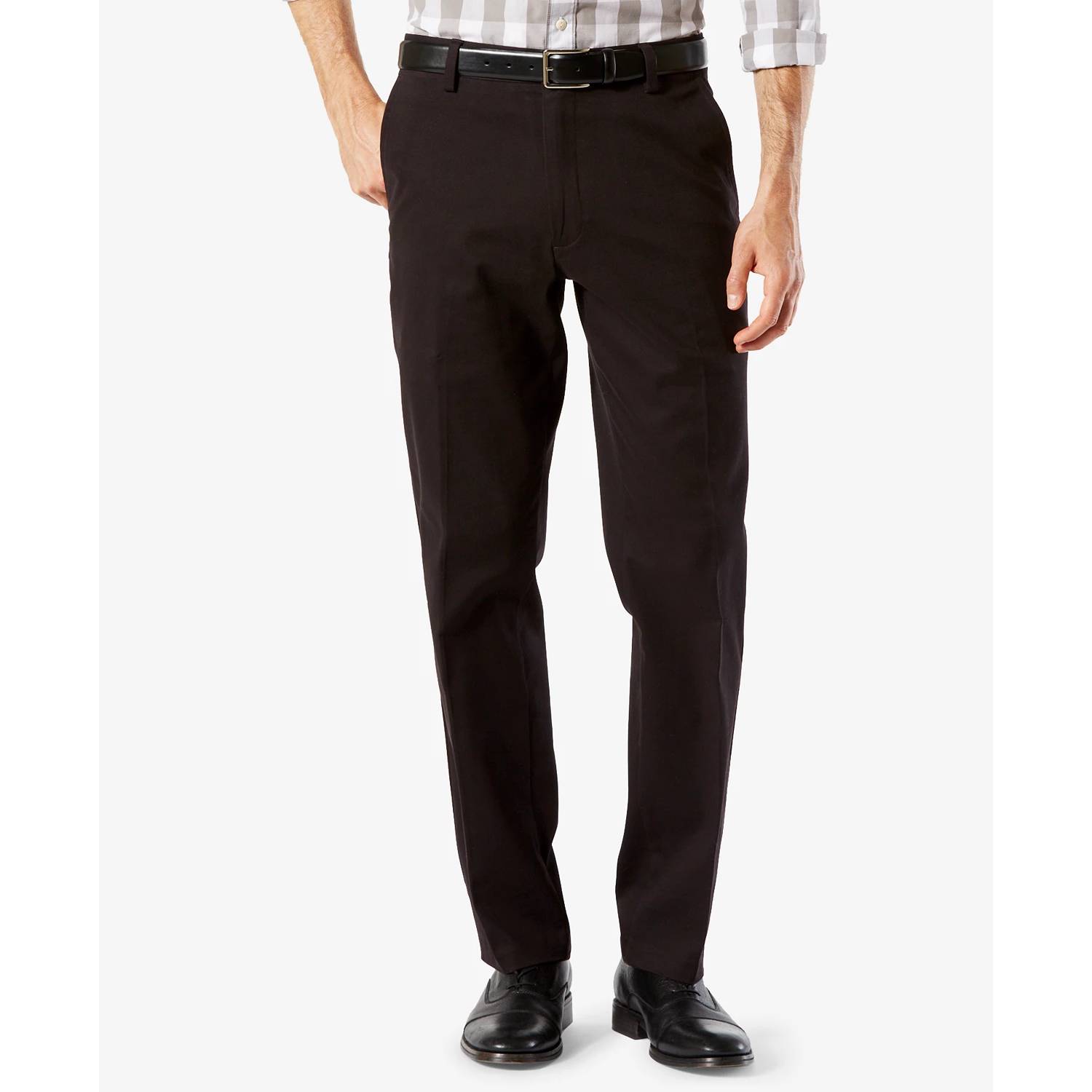 DOCKERS Black Classic Fit Stretch Easy Khaki Pants SZ 38X30