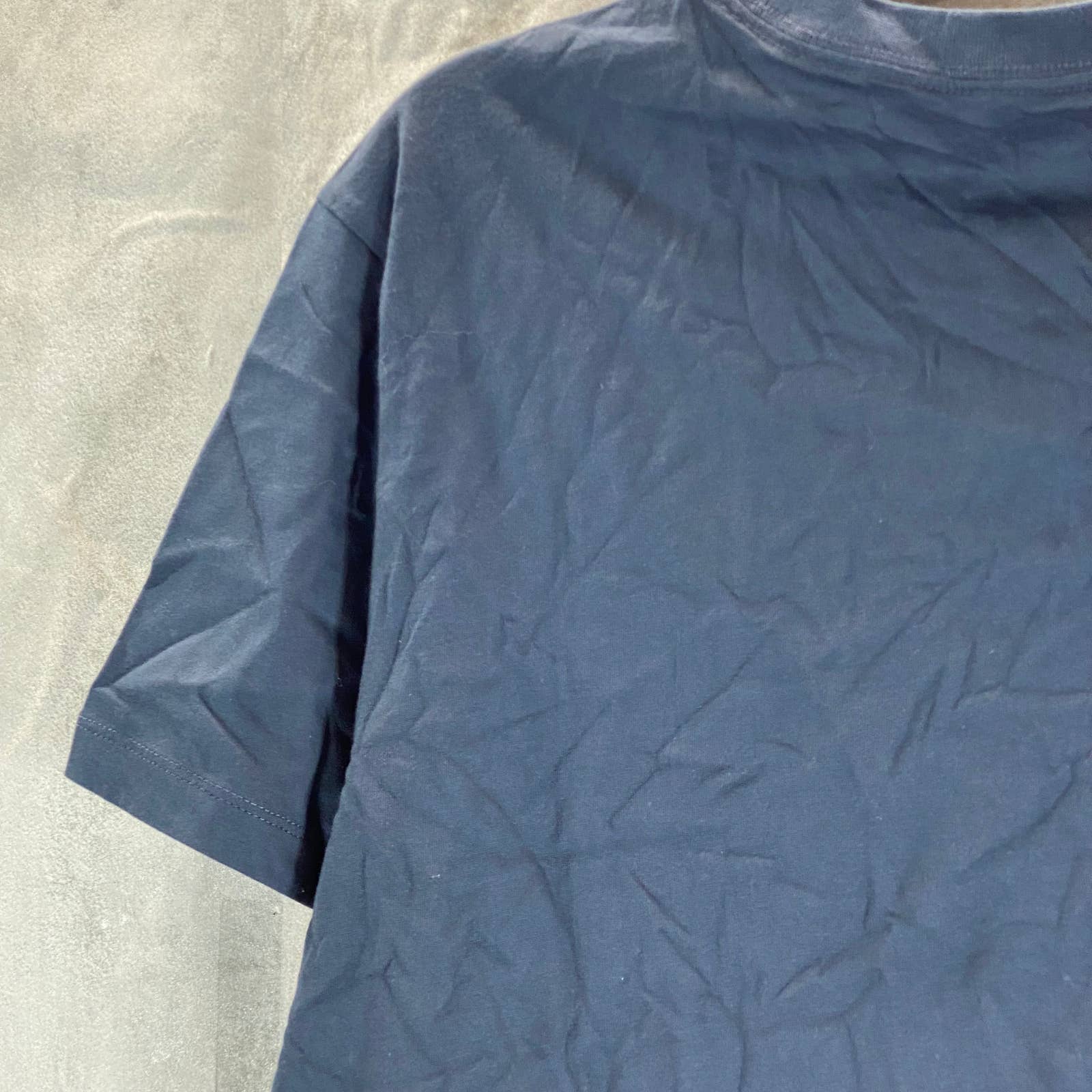 CALVIN KLEIN Men's Navy Crewneck NYC Skyline Logo Graphic T-Shirt SZ S