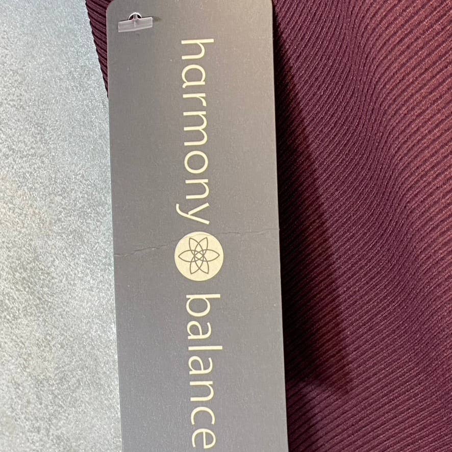 HARMONY & BALANCE Women's Brickstone Ribbed High-Waist Tummy Control Pull-On Active Leggings SZ L