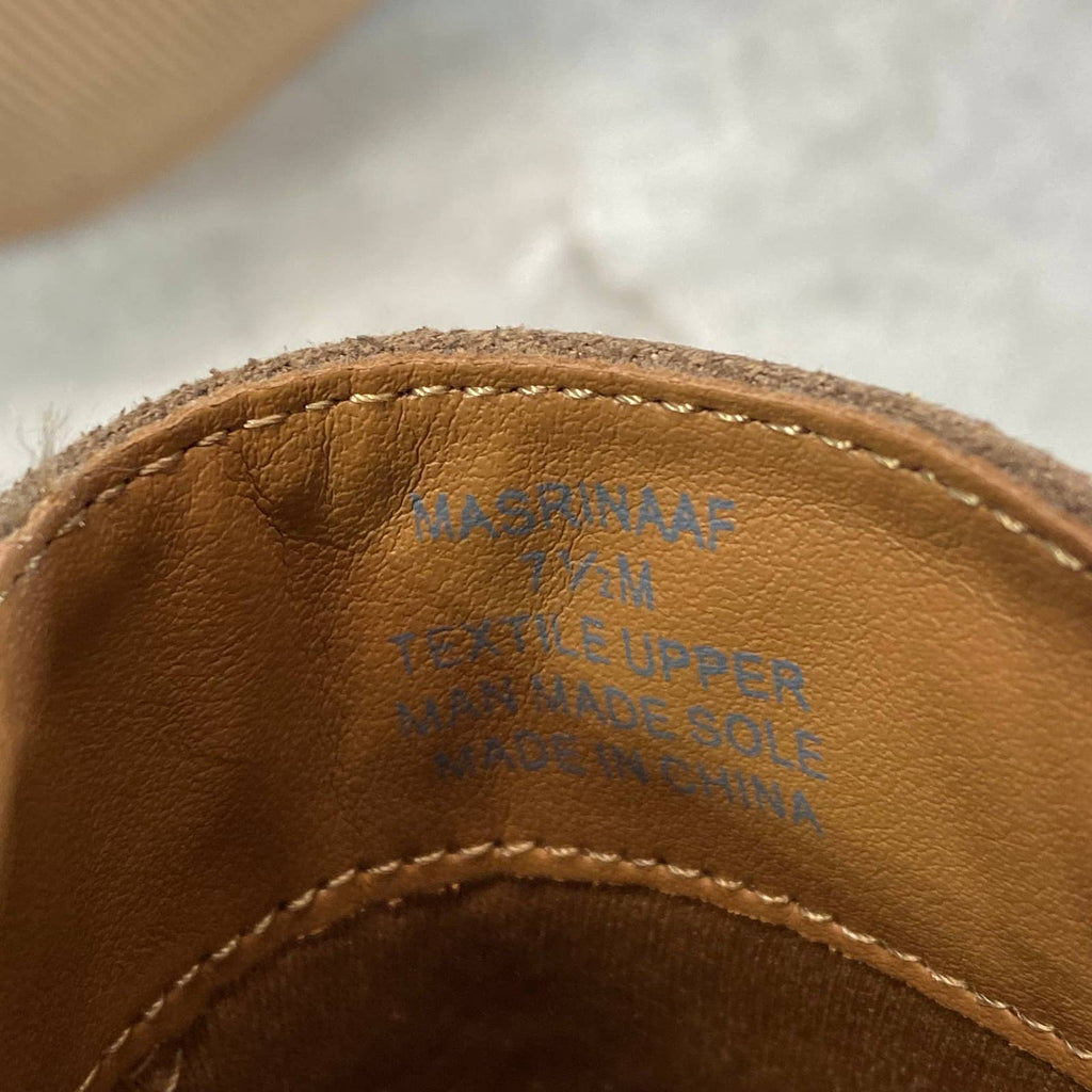 STYLE & CO Women's Taupe Masrinaa Slip-On Block-Heel Ankle Booties SZ 7.5