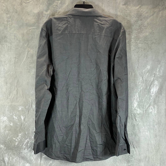 INC INTERNATIONAL CONCEPTS Men's Grey Combo Ringo Pindot Button-Up Shirt SZ XL