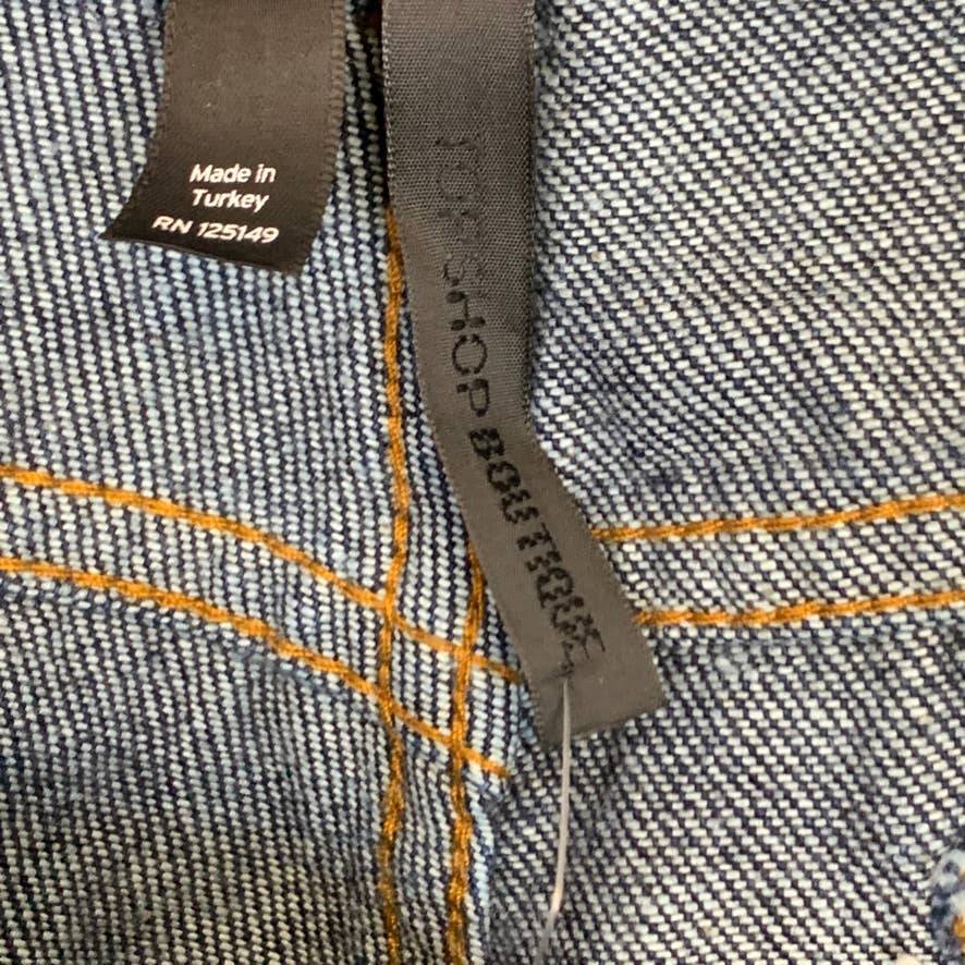 TOPSHOP BOUTIQUE Dark Wash High-Waisted Boyfriend Jeans SZ 6