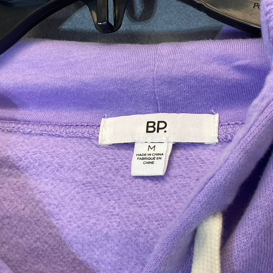 BP. Women's Purple Wildcats Cutoff Graphic Long Sleeve Pullover Hoodie SZ M