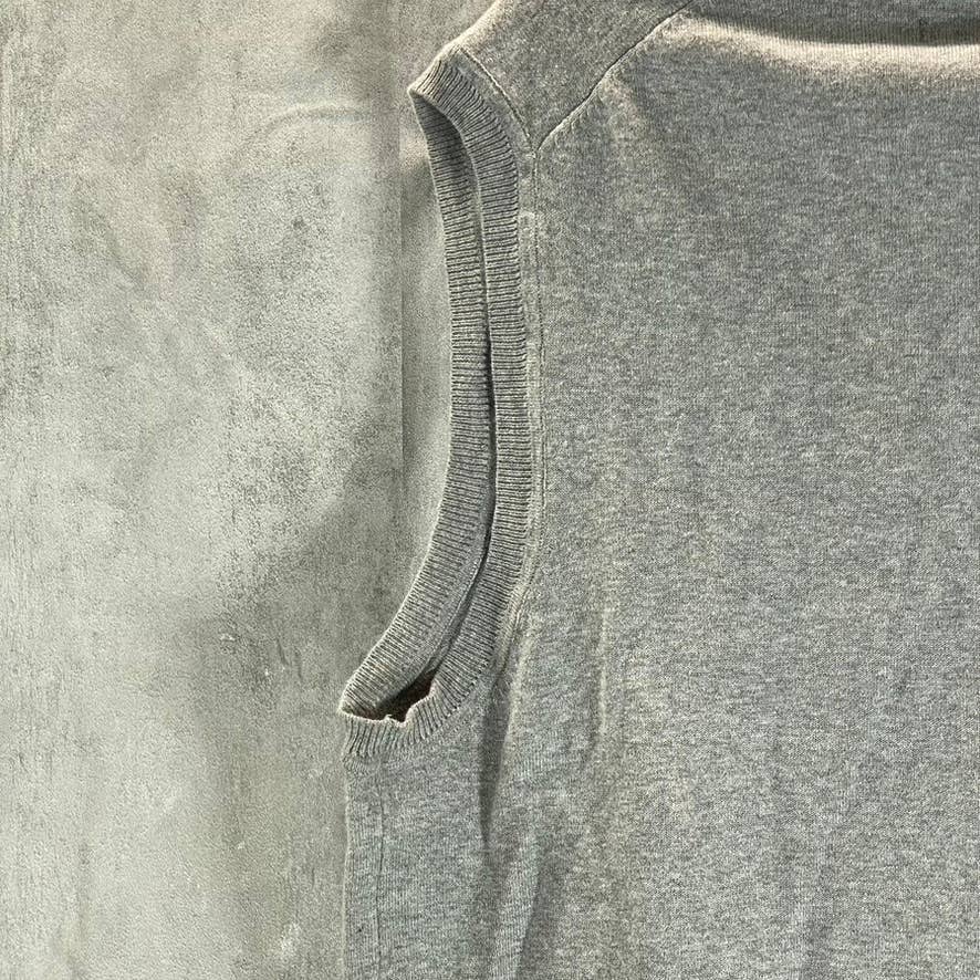 CLUB ROOM Men's Grey Solid V-Neck Pullover Sweater Vest SZ L