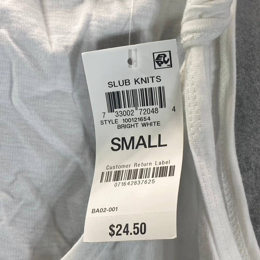 INC INTERNATIONAL CONCEPTS Women's Bright White Knotted-Strap Tank Top SZ S