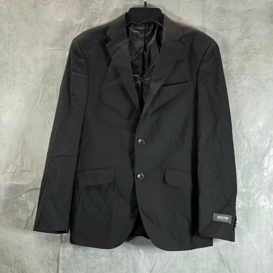 REACTION KENNETH COLE Men's Black Short Techni-Cole Slim-Fit Suit Jacket SZ 36S