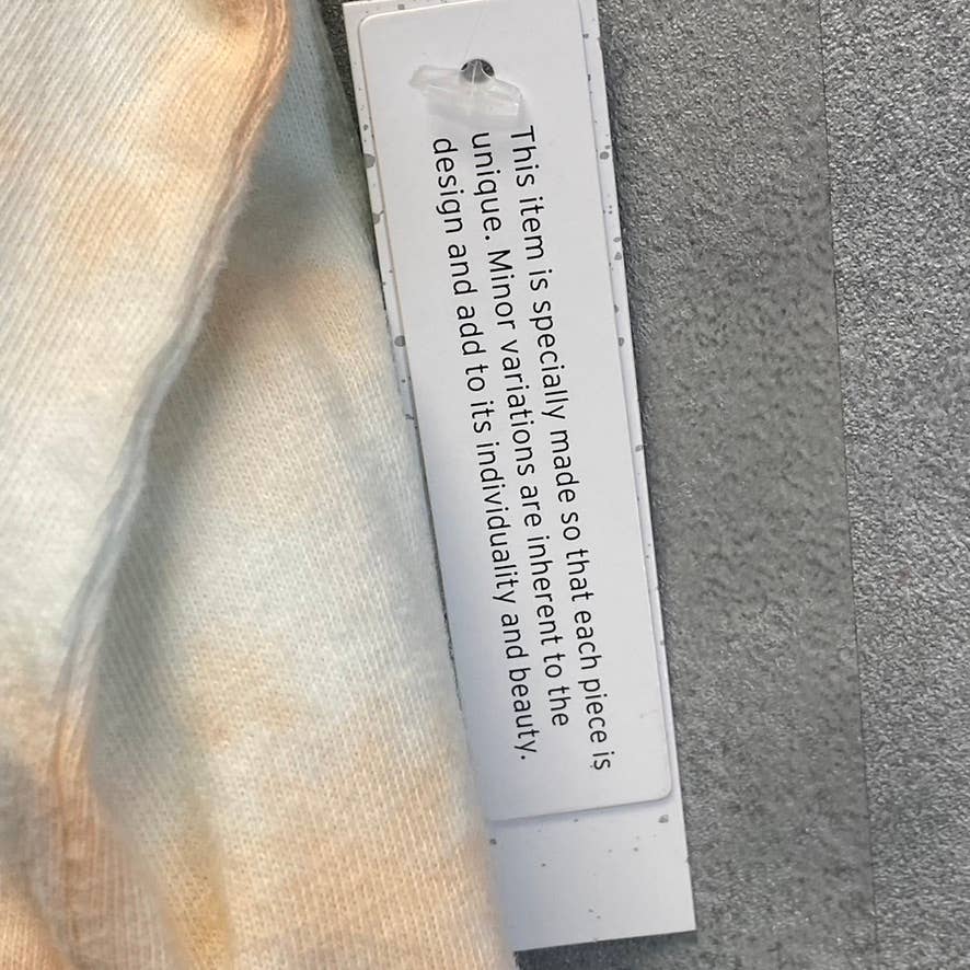 ABOUND Women's Blue-Orange Tie-Dye Raw Hem Crewneck T-Shirt SZ M